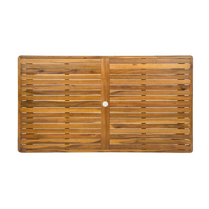 Janiya Outdoor Furniture Sets,1Dining Table and 6 Dining Chair With Cushion