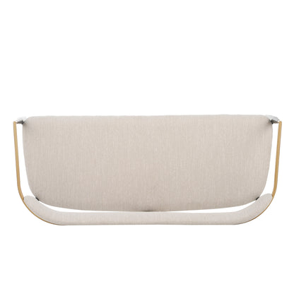 Embare Minimalist  Style Metal Loveseat Settee