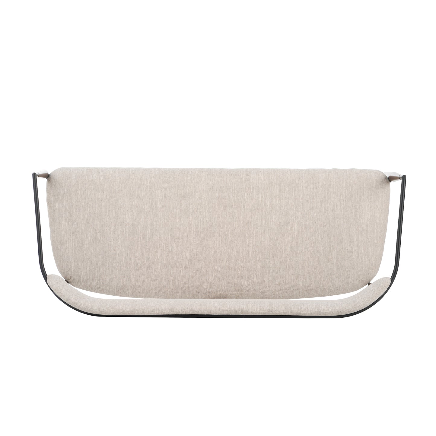 Embare Minimalist  Style Metal Loveseat Settee