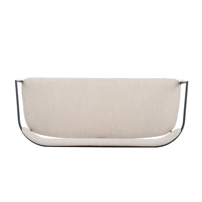 Embare Minimalist  Style Metal Loveseat Settee