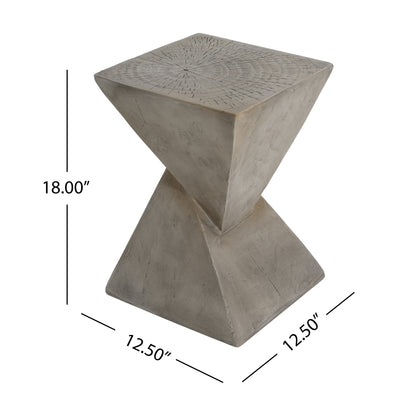 Jerod Indoor Lightweight Concrete Accent Table