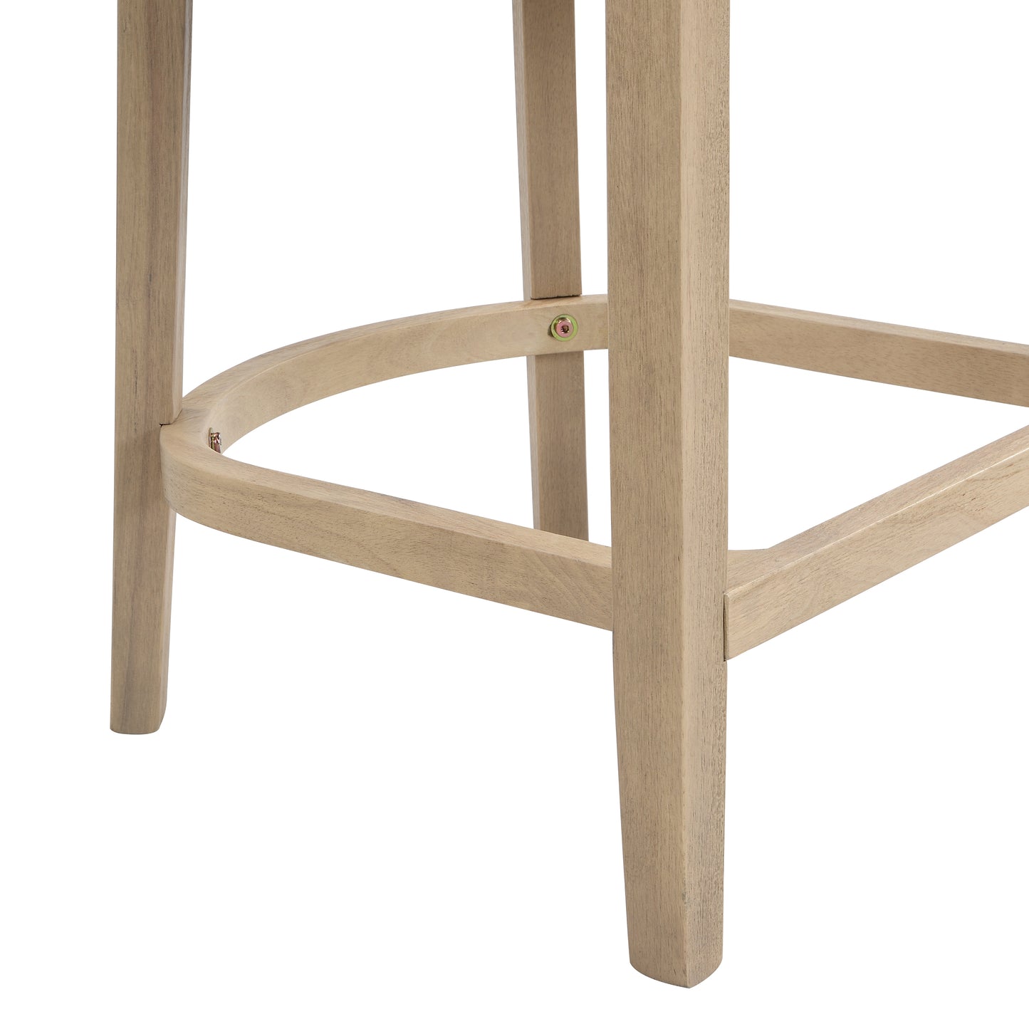 Isidore Wood And Rattan Upholstered Arm Counter Stools,Set of 2