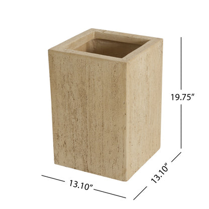 Mistry MGO Handmade Rectangle Planter Box,Travertine