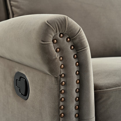 Nomae 360° Swivel Recliner Manual Rocking Recliner Home Theater Manual Recliner Chair