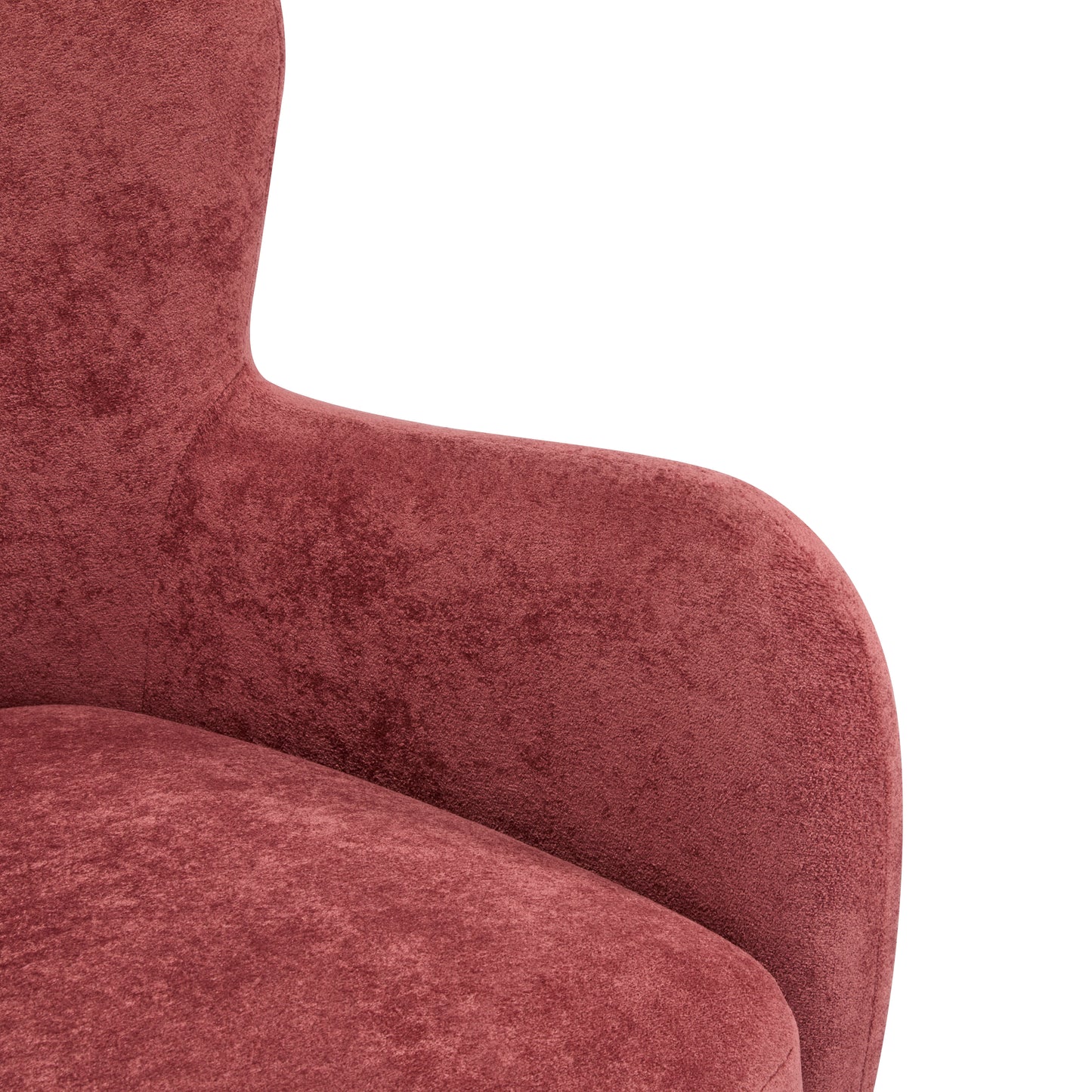 Zoe Fabric Wingback Accent Chairs Single Sofa