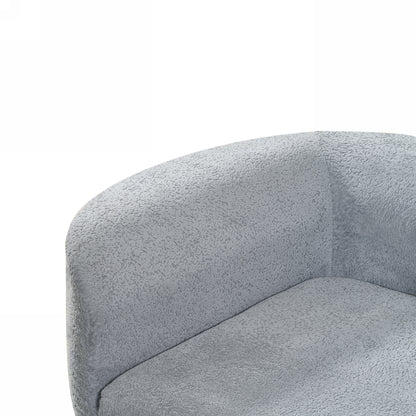 Orellar 116" Modern Curved Sectional Sofa with High-Density Fully Compressed Sponge and Chaise Lounge, Pearl Upholstery