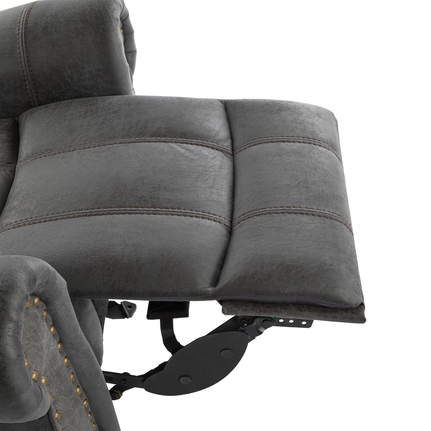 Isellen Suede Manual Glider Standard Recliner