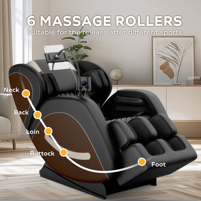 2024 Zero Gravity Full Body Massage Chair with Air Pressure, Heating, and Foot Relaxation