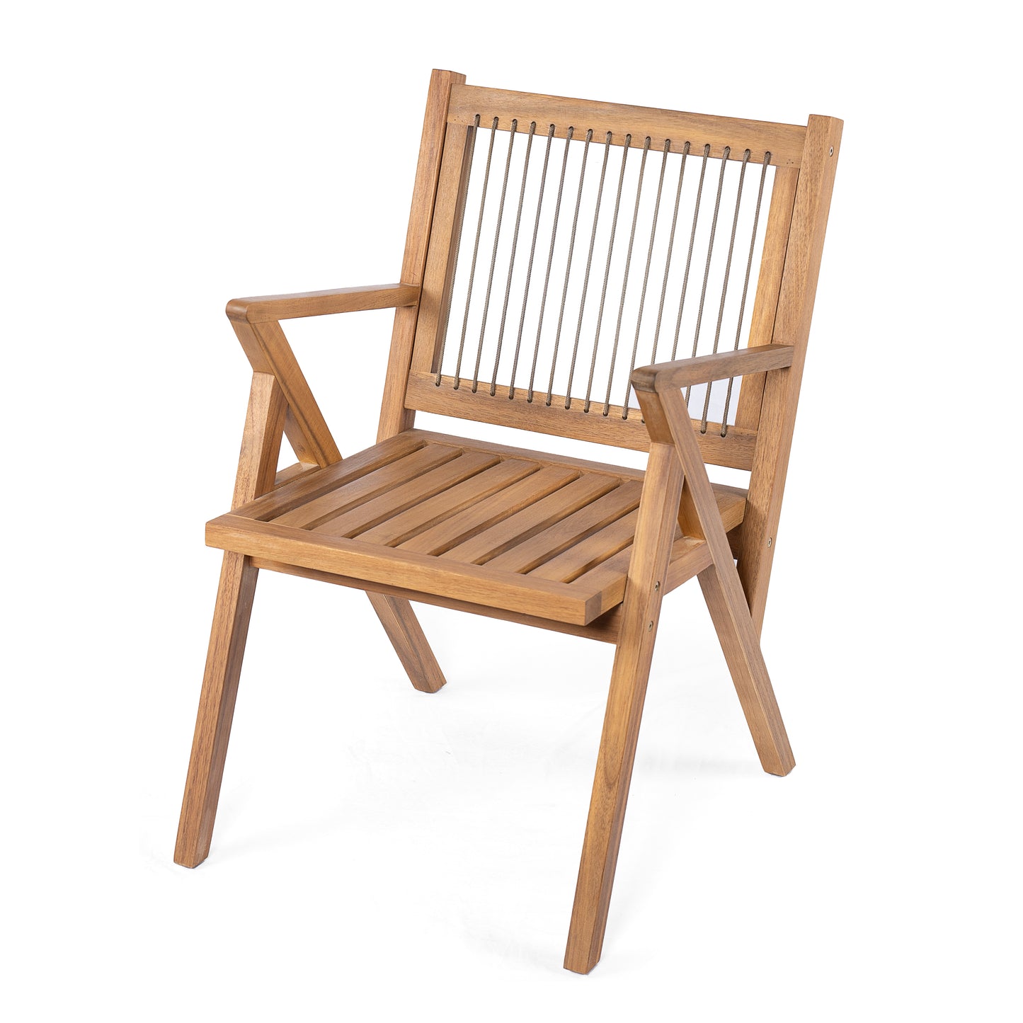 Vorynthae Patio Dining Chair with Cushion (Set of 2)