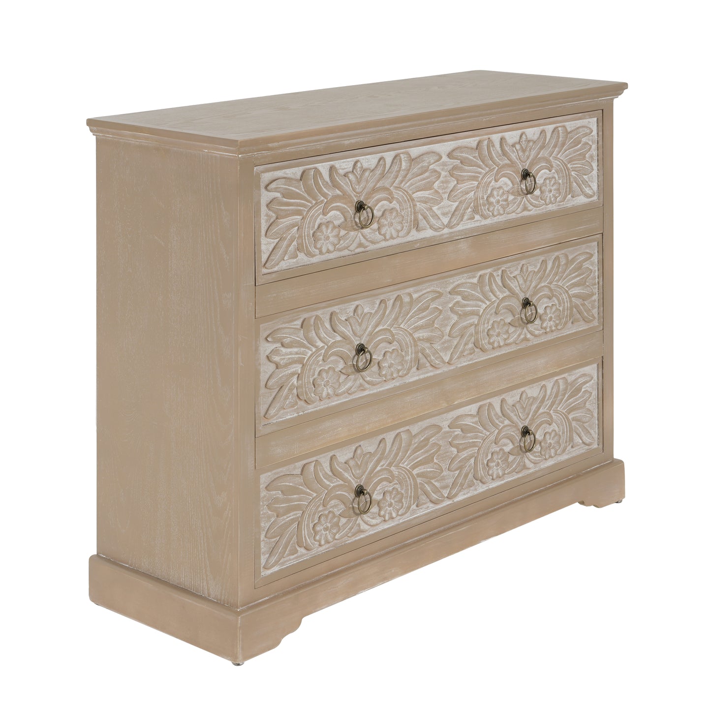 Caradoc Bohemian Style Accent Dresser With Three Drawer