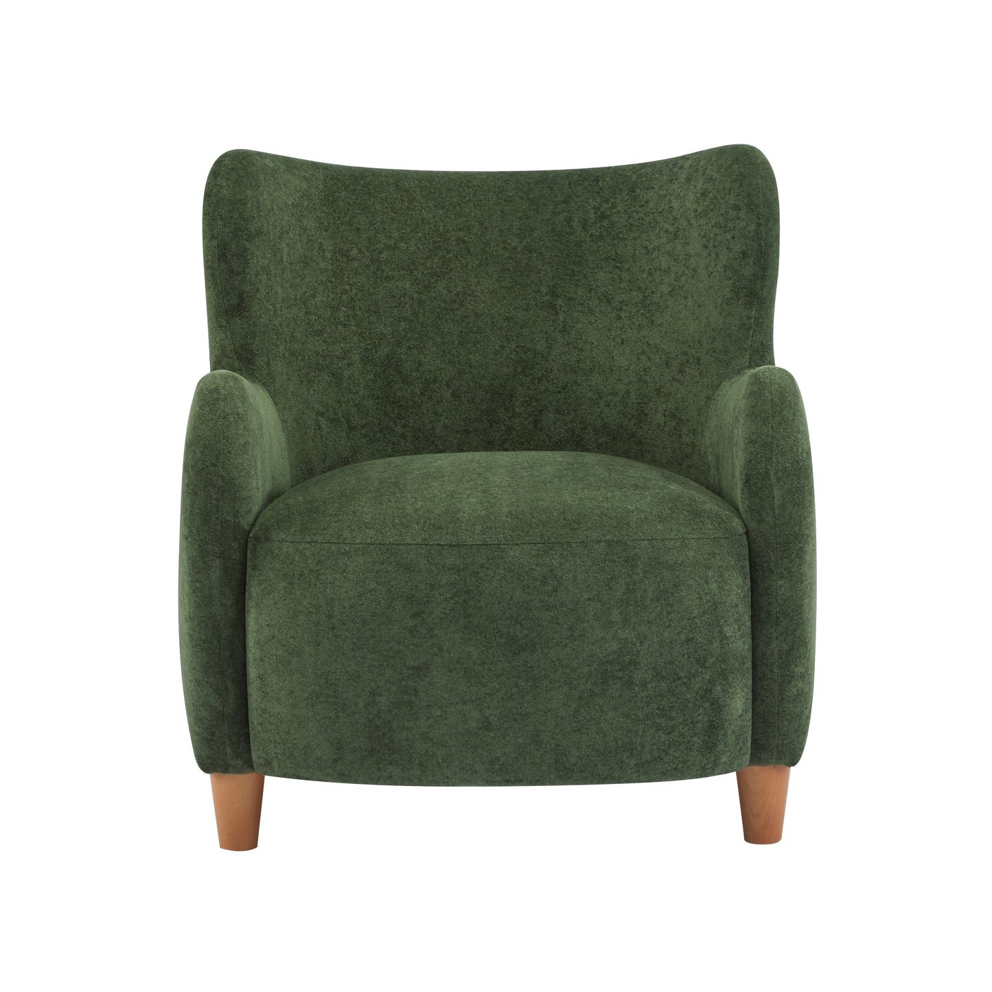 Zoe Fabric Wingback Accent Chairs Single Sofa