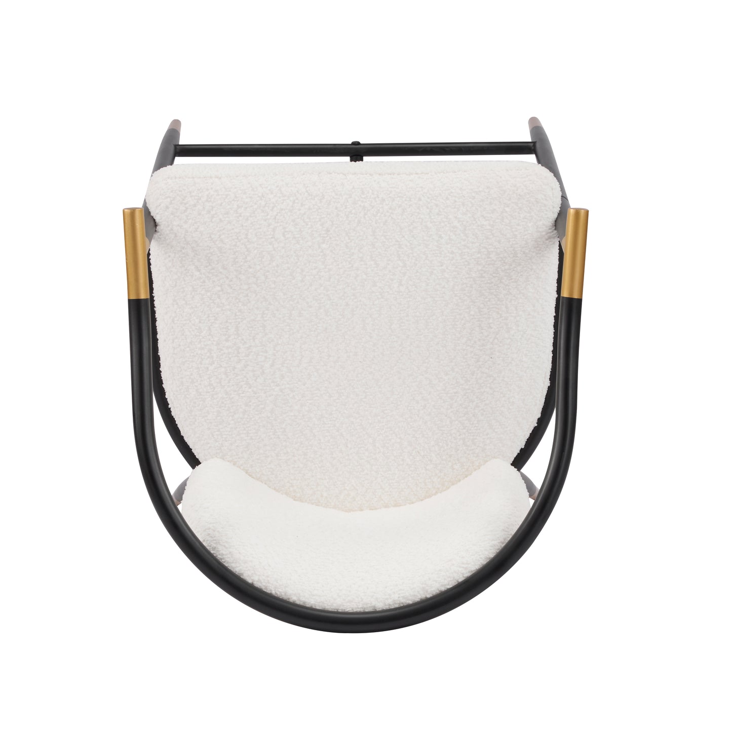 Marovian 26" H Upholstered Counter Stool with Metal Frame