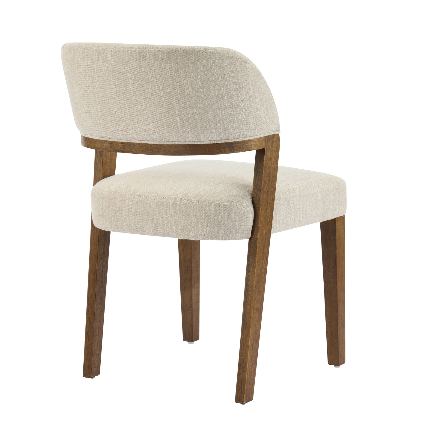 Veyotilous Upholstered Back Side Dining Chair with Rubber Wood Frame (Set of 2)