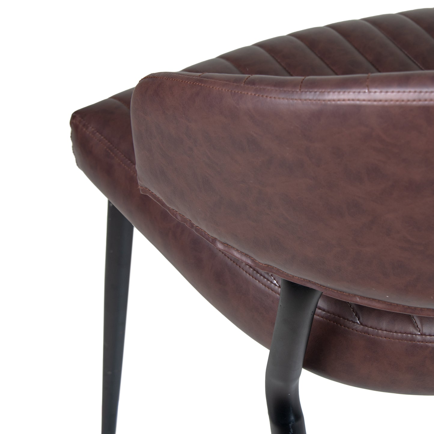 Brama Faux Leather Upholstered Dining Chair (Set of 2)