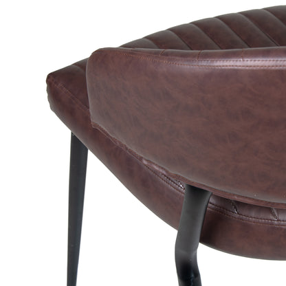 Brama Faux Leather Upholstered Dining Chair (Set of 2)