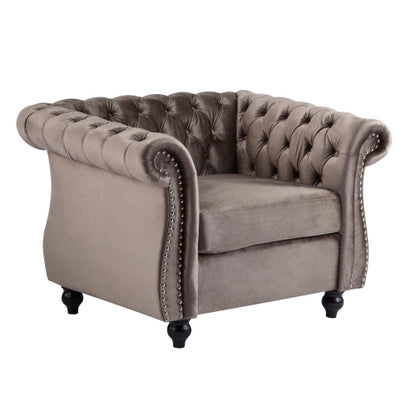Galilea Chesterfield Velvet Club Chair