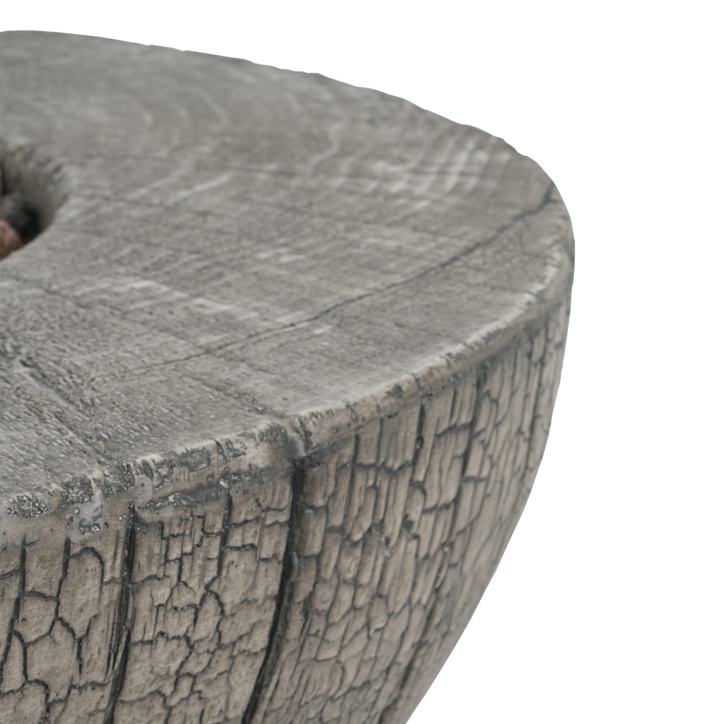 Morvyn Outdoor Fire Pit & Side Table Set – 30,000 BTU Propane Fire Pit + 16x20" Tank Holder,Light Grey