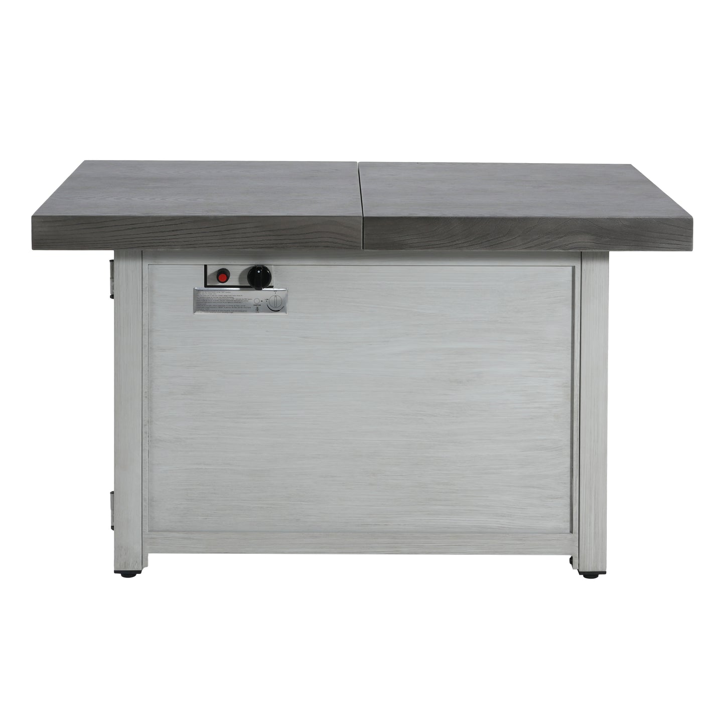 Kirathira Extendable Rectangle Aluminum fire Pit Table, 50,000BTU