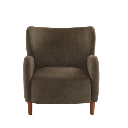 Parmelar Velvet Upholstered Wingback Club chair