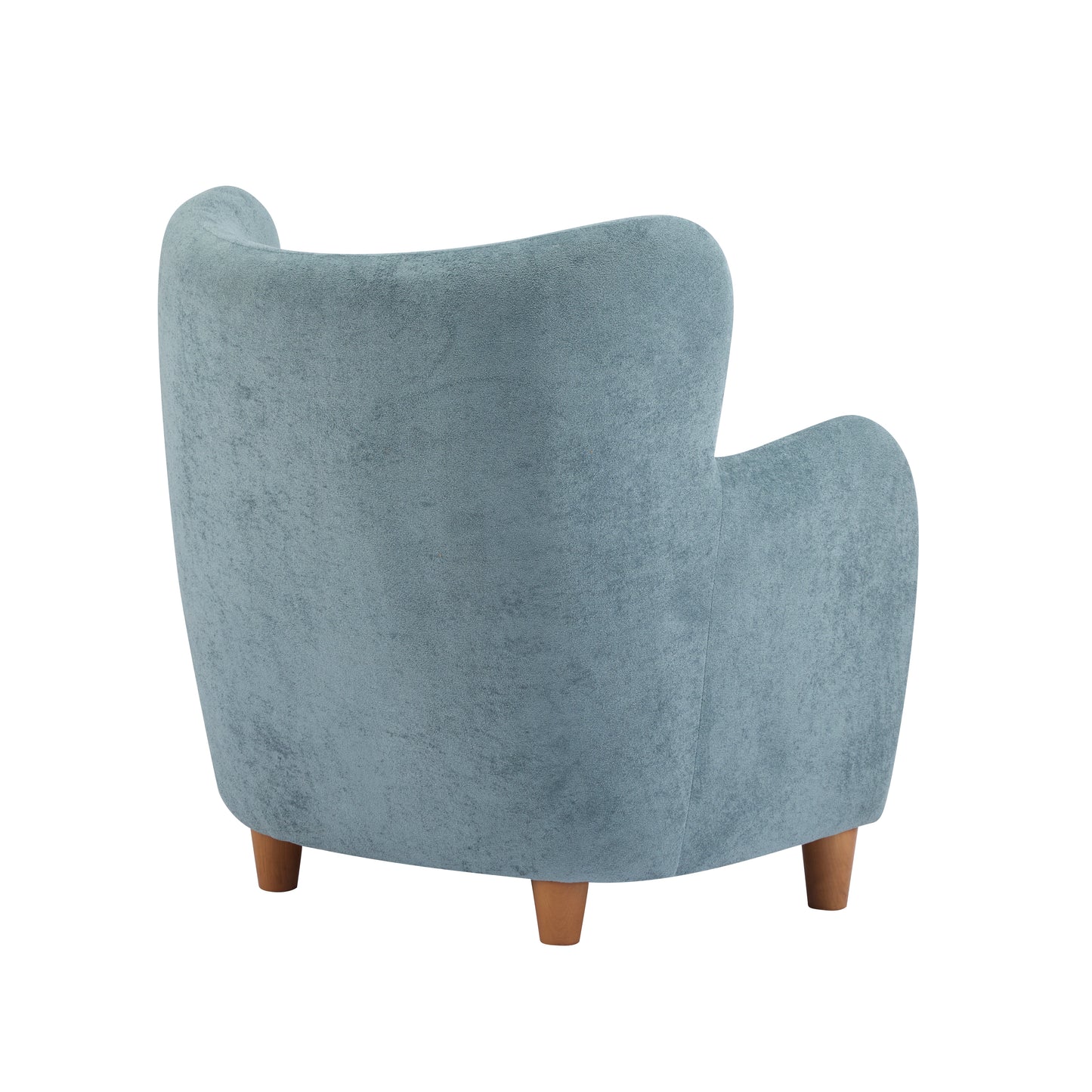 Zoe Fabric Wingback Accent Chairs Single Sofa