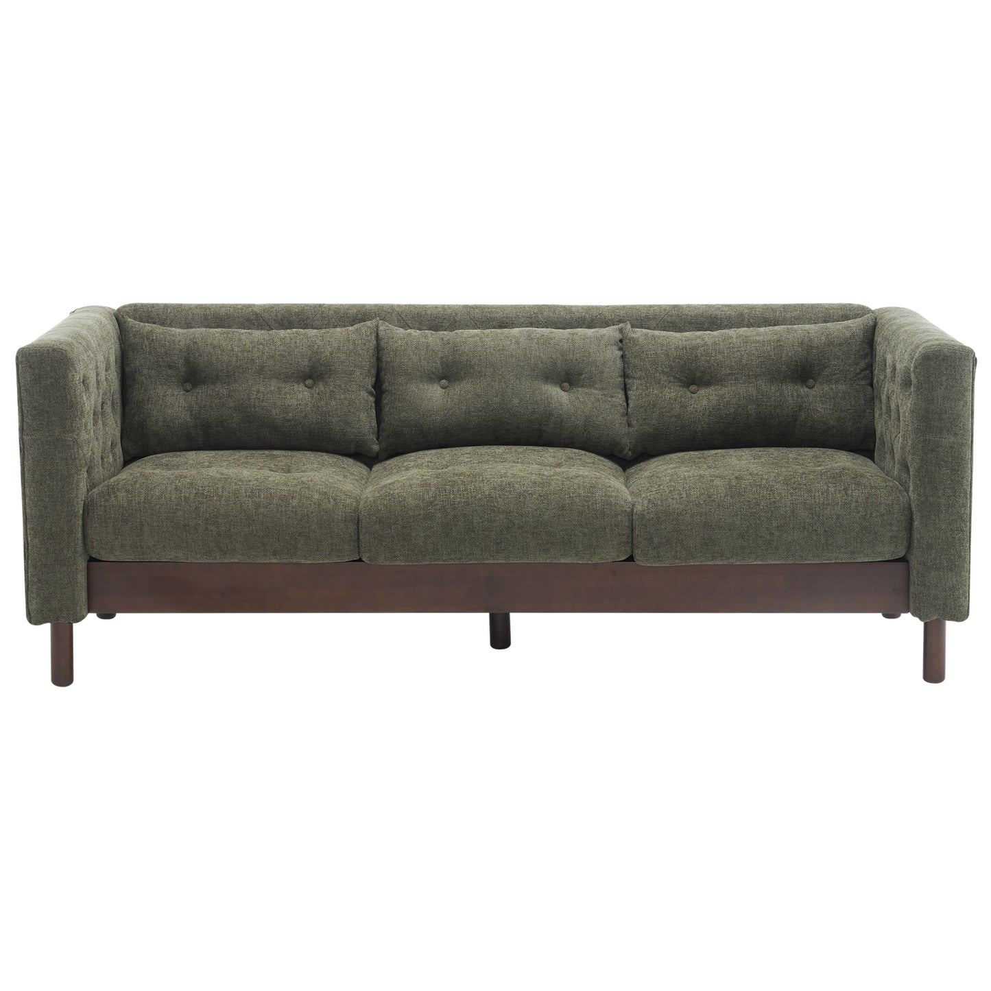 Noirae Upholstered Sofa Modern 3-seater Sofa Couch with Tufted