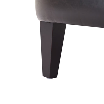 Mirod Vintage-Inspired Upholstered Lounge Chair with Nailhead Trim