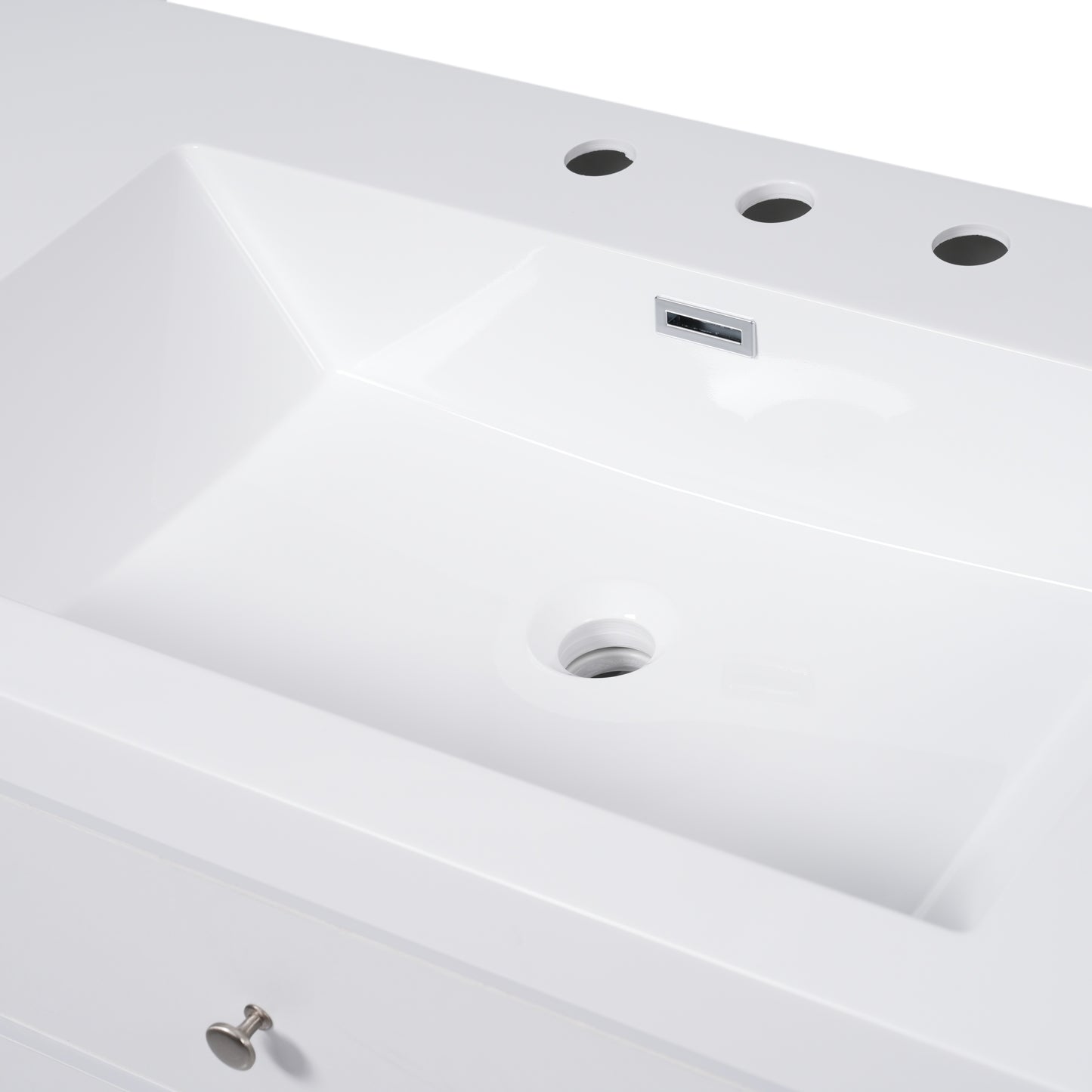 GuGuga 60" Bathroom Vanity with SMC Sink, Modern Large Storage Bathroom Storage Cabinet