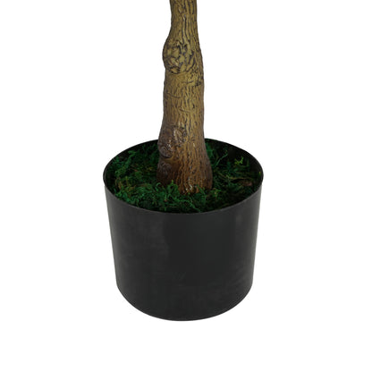 Marcellus 51" Artificial Ficus Tree with Black Plastic Pot
