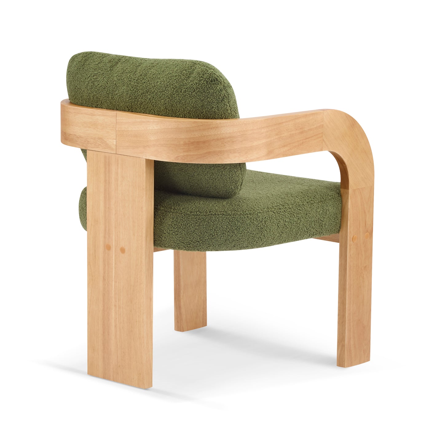 Nanali 2-Pack Dining Chairs with Pillow Back,Solid Wood Frame