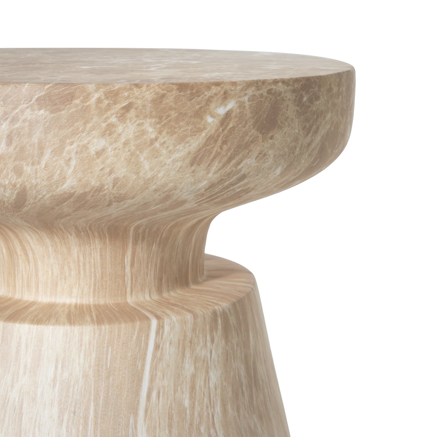 Orvellan Outdoor Ponti Travertine Side Table
