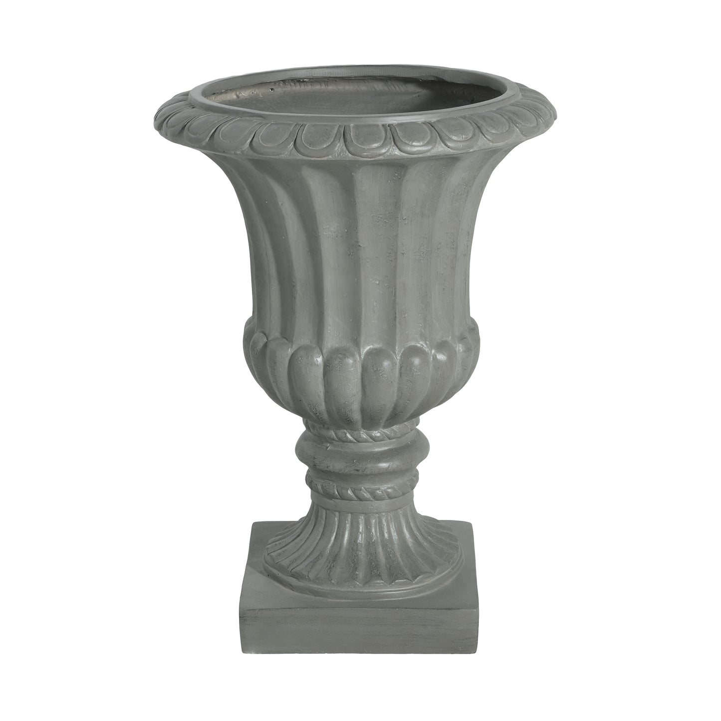 Alder Outdoor Magnesium Oxide Garden Urn Planter, Antique White