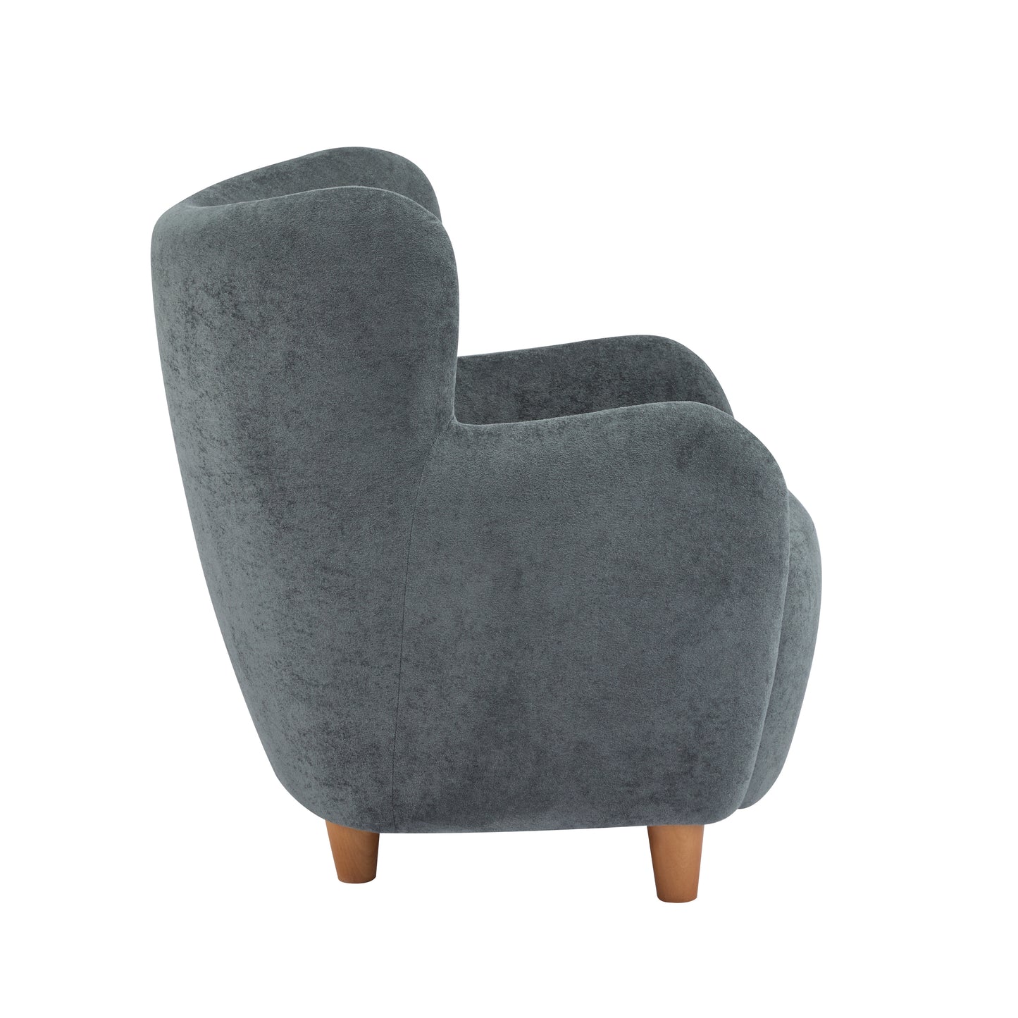 Zoe Fabric Wingback Accent Chairs Single Sofa