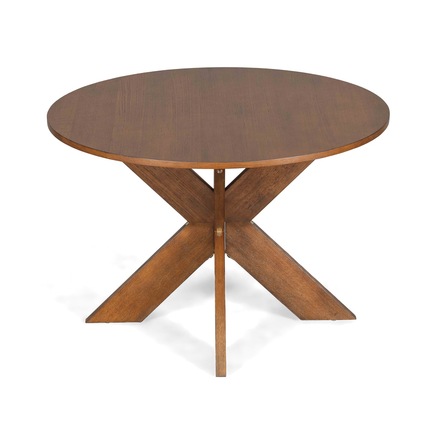 Sylquinn Round Dining Table Modern Farmhouse Kitchen Table, Cherry