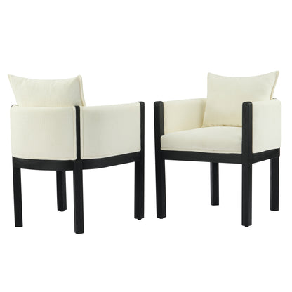 Ulradarisa Linen Upholstered Armchair (Set of 2)