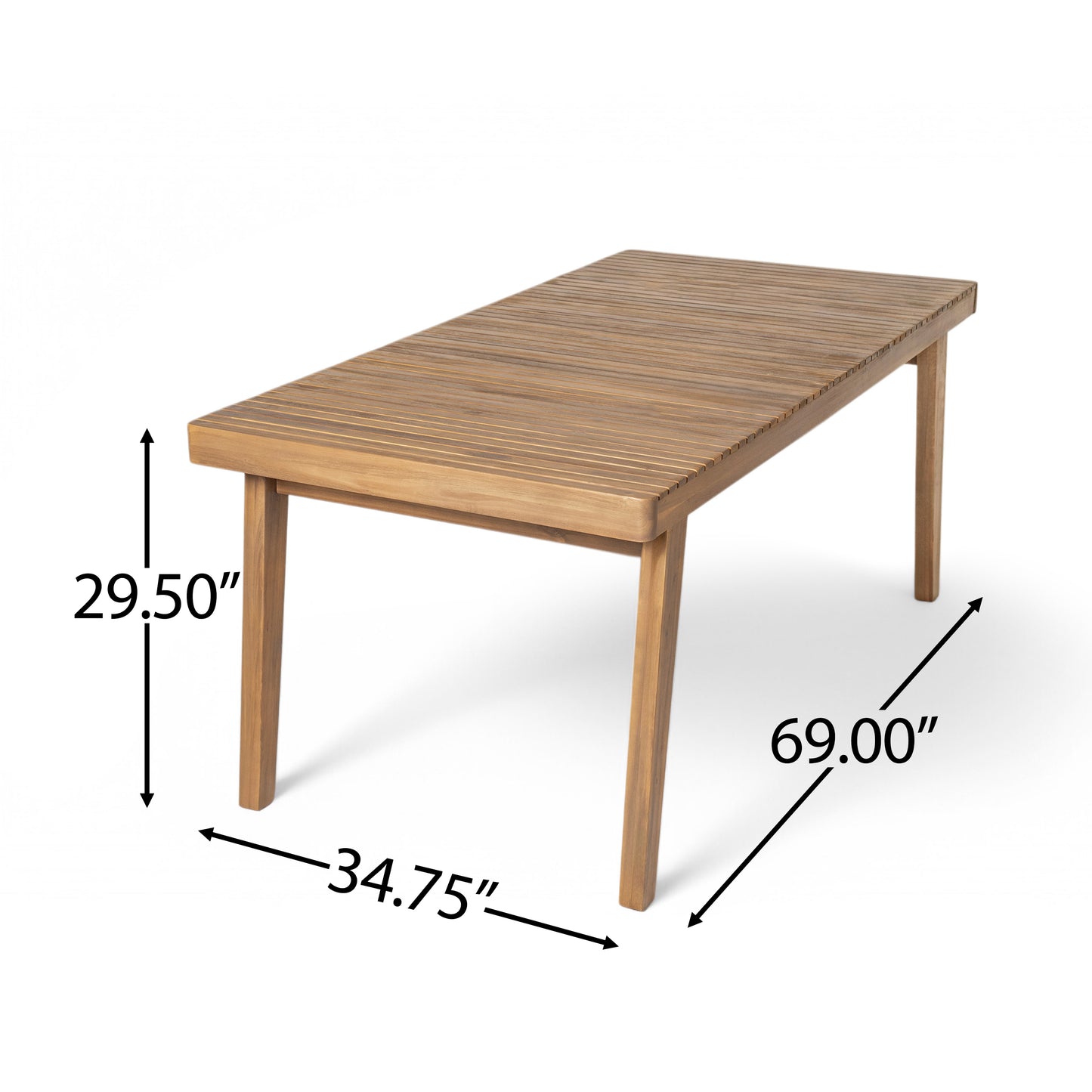 Somadorin Durable 5 - Piece Patio Furniture Set Acacia Wood Table and 4 Heavy-Duty Cushioned Chairs