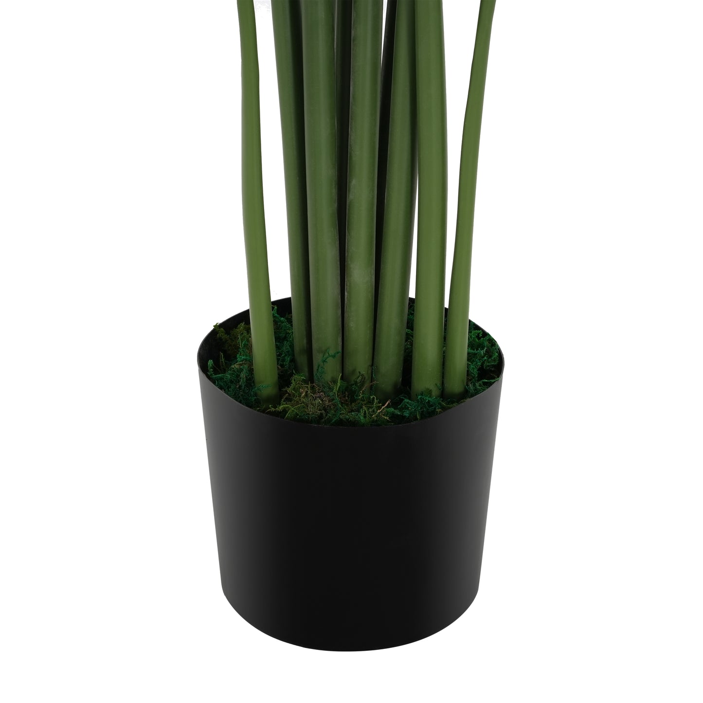Rhaevor 57" Artificial Monstera Deliciosa Plant with Black Plastic Pot
