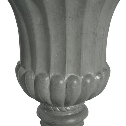 Alder Outdoor Magnesium Oxide Garden Urn Planter, Antique White