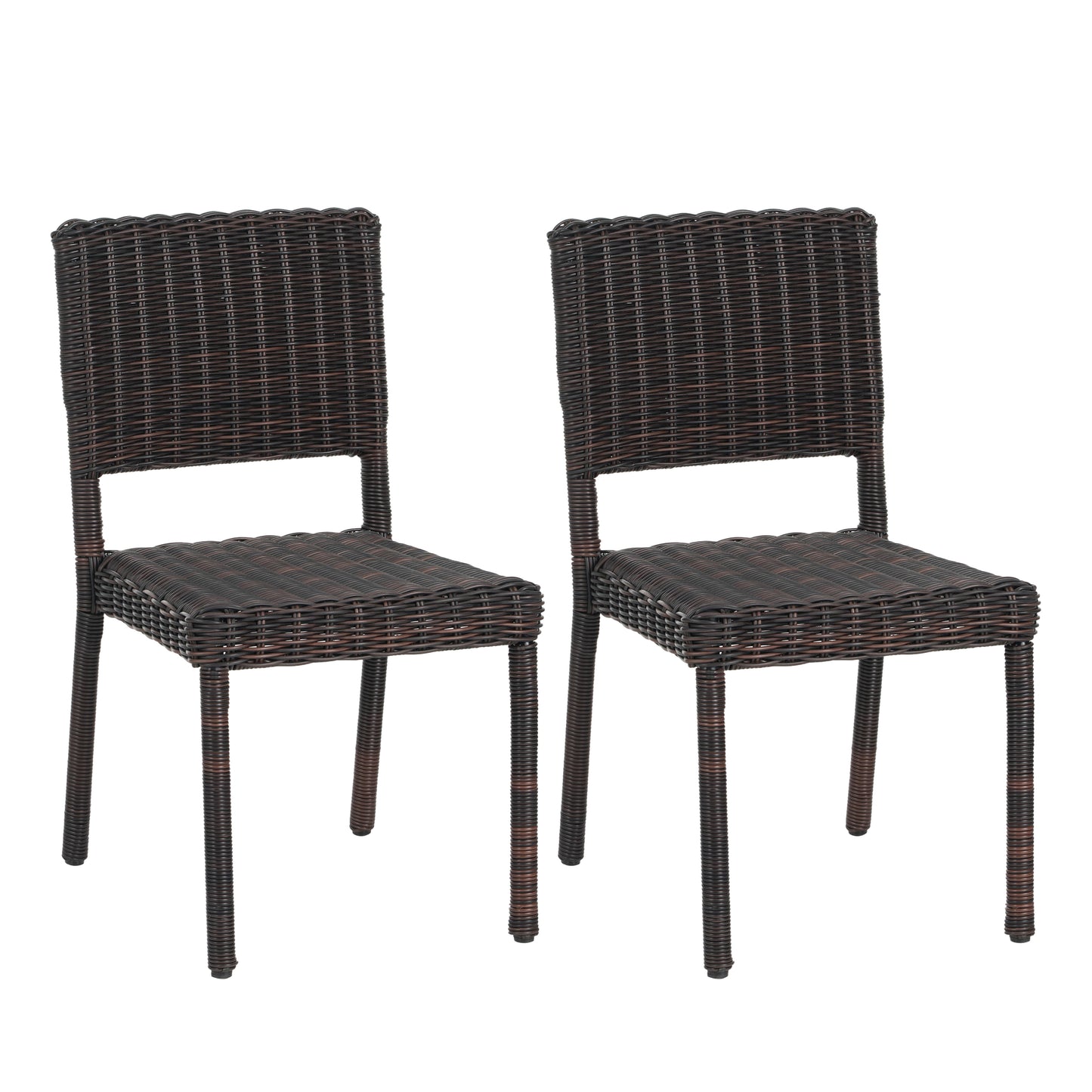 Ashiral Braided Patio Dining Chair,Set of 2