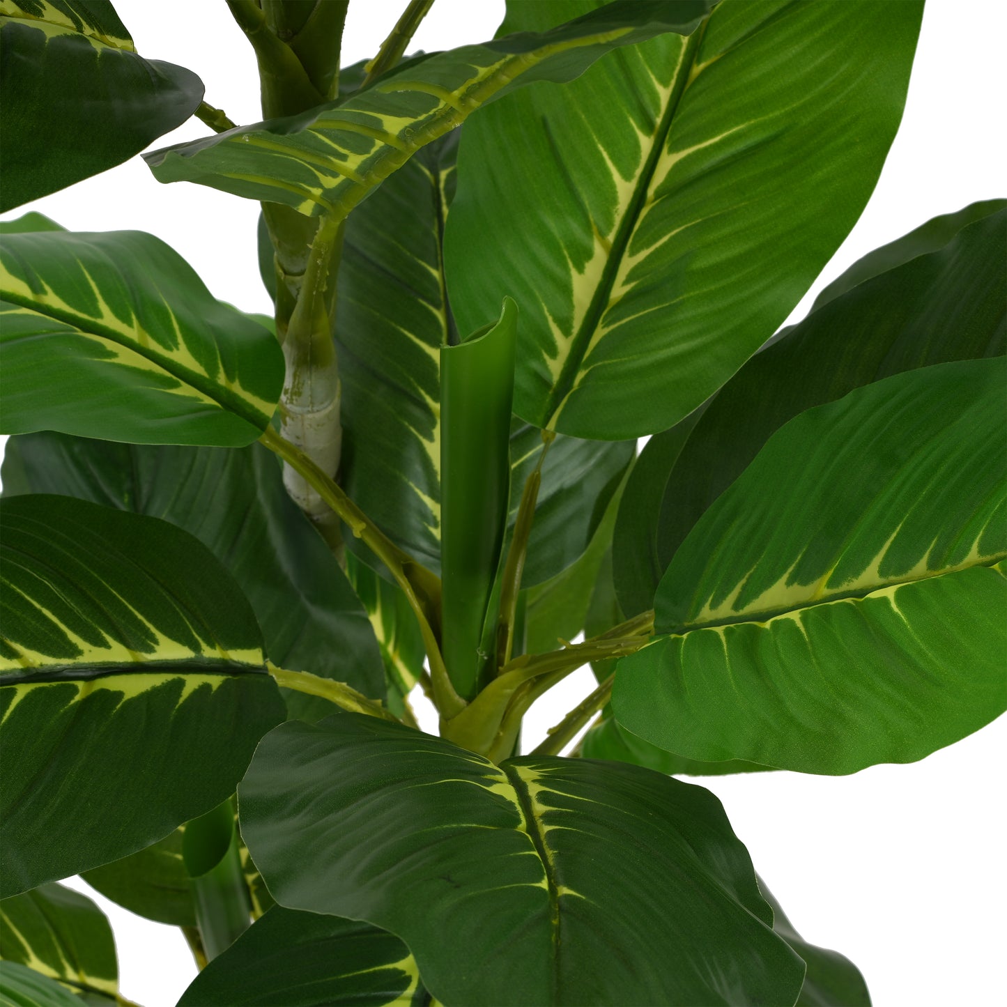 Dastan 42" Artificial Dieffenbachia Plant with Black Plastic Pot