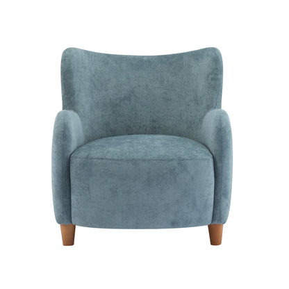 Zoe Fabric Wingback Accent Chairs Single Sofa