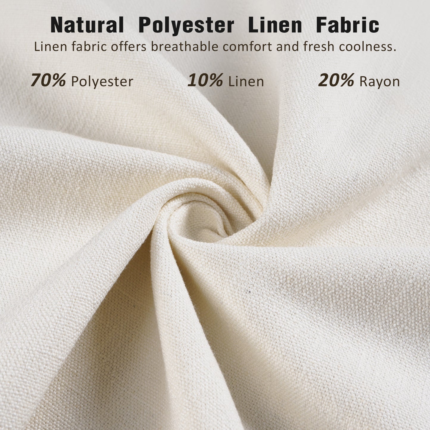 Jonah Modern Upholstered Bed Frame with Linen Fabric and Solid Wood Legs, White