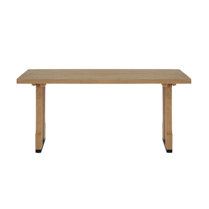 Verenda 63" Rustic Farmhouse Dining Table – Seats 4-6,with Pedestal Base