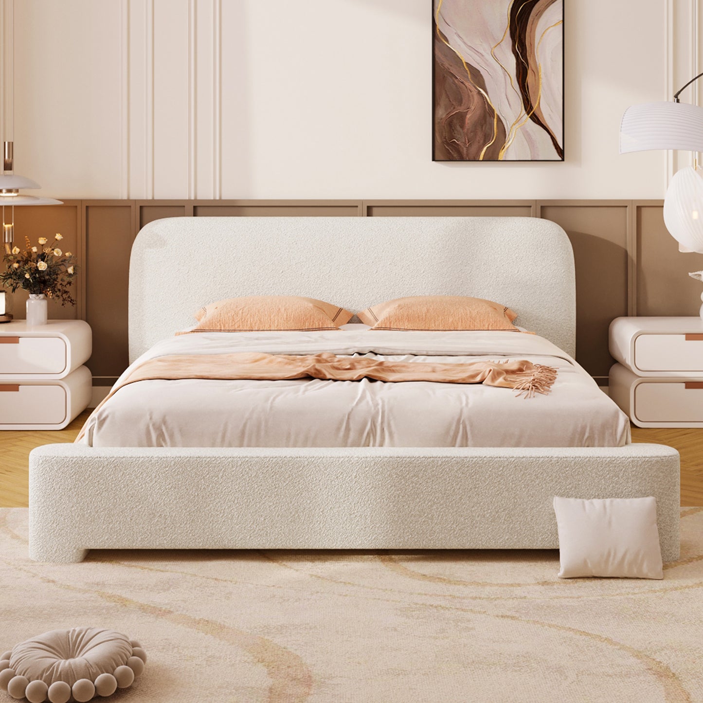 Ingrid Homely Cozy Bounce Upholstered Bed