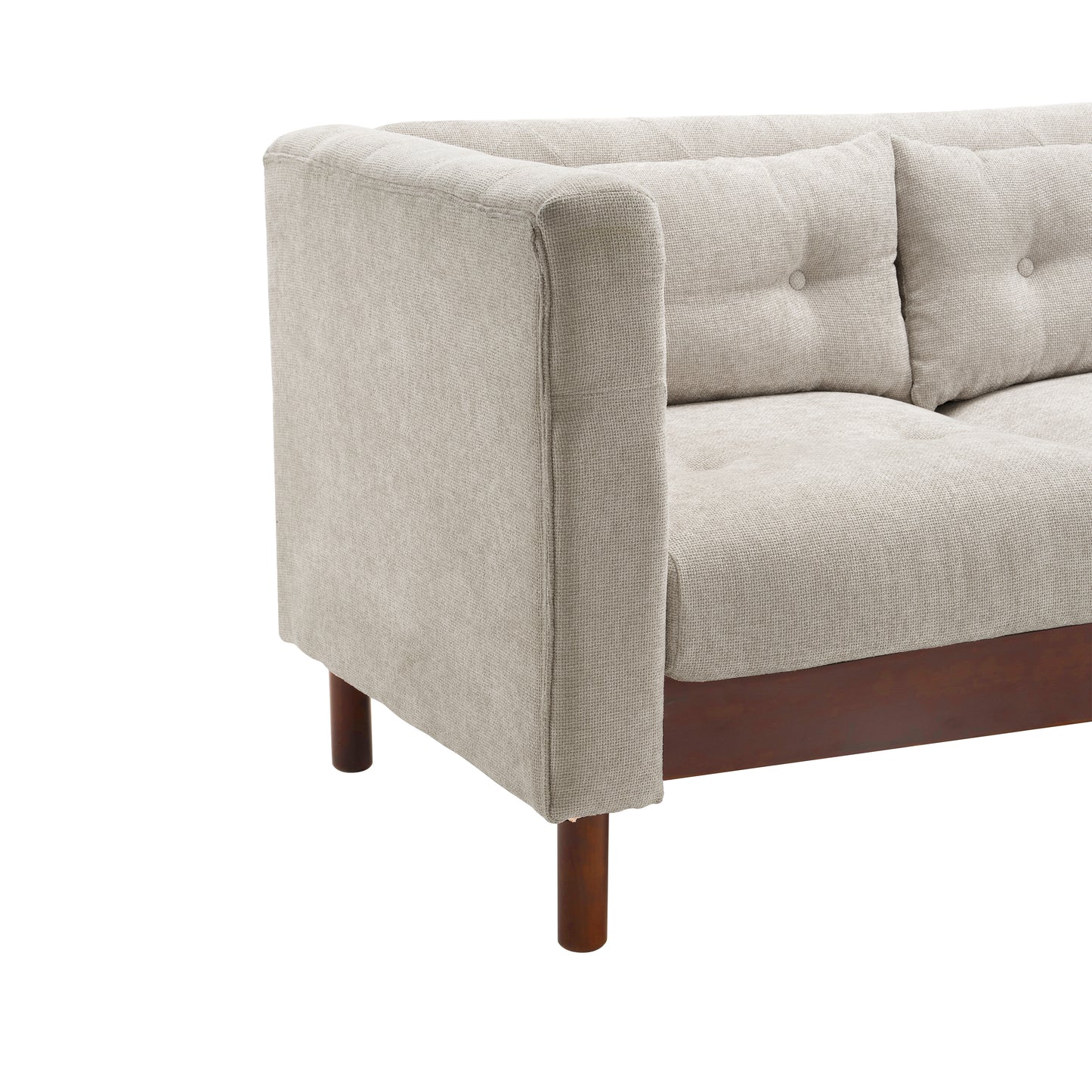 Noirae Upholstered Sofa Modern 3-seater Sofa Couch with Tufted