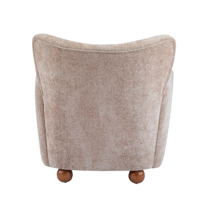 Isorylis Premium Fabric Cozy Wingback Solid Armchair