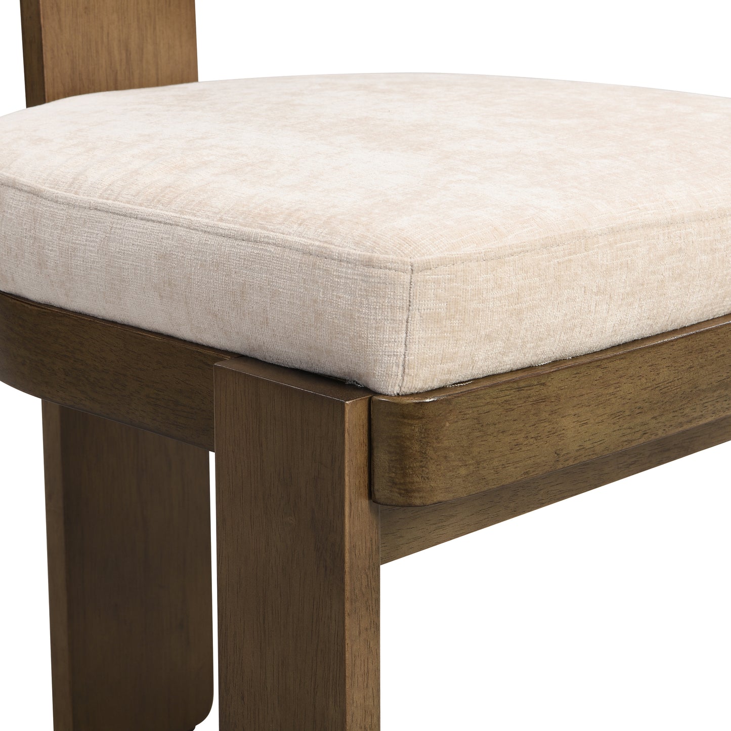 Dinrele Upholstered Fabric Dining Chairs Set of 2