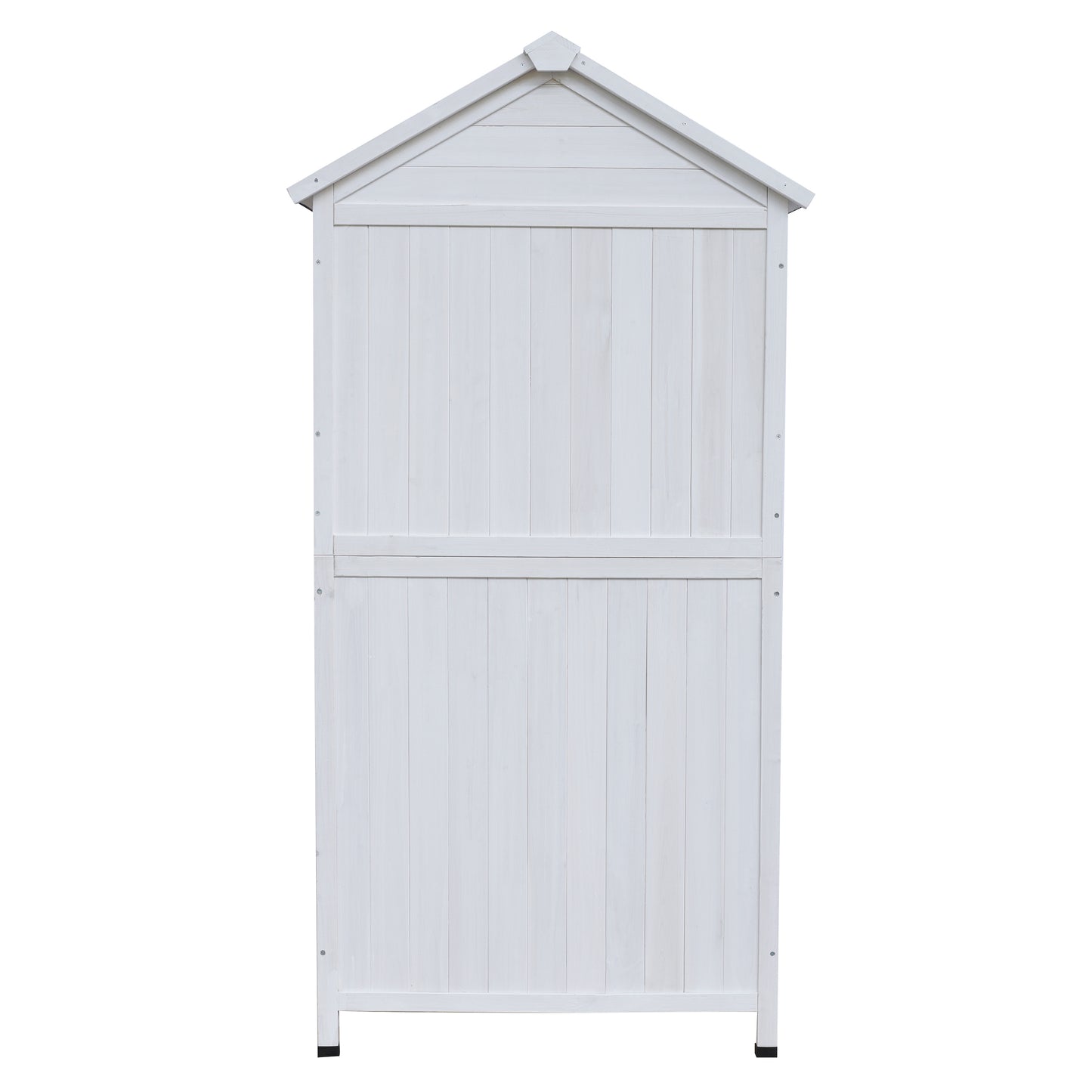 Faevyne White Fir Wood Storage Shed with Double Doors