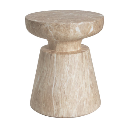 Orvellan Outdoor Ponti Travertine Side Table