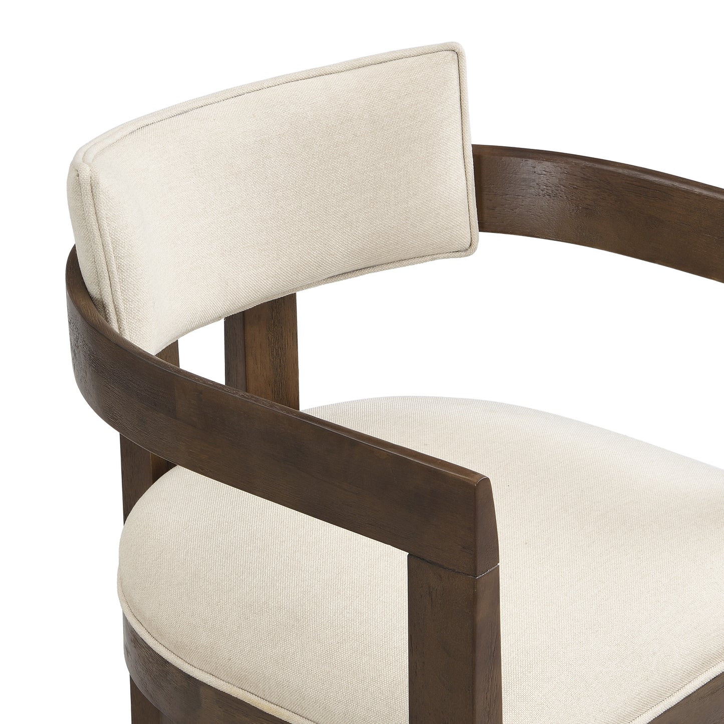 Celestia Modern Upholstered Dining Chairs With Armrest  Set of 2