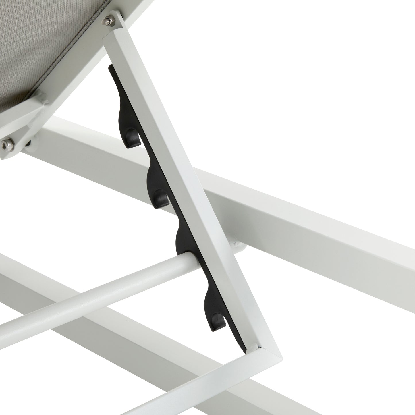 Tavilinin 5-Level Adjustable Outdoor Chaise Lounge, Durable Aluminum Frame & Textilene Mesh